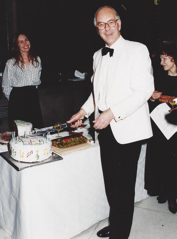 After the 60th Birthday Recital, 6 December 1994, presented by the Park Lane Group at the Purcell Room: Janice Hart left (<em>photo: Robert Gardner</em>)
